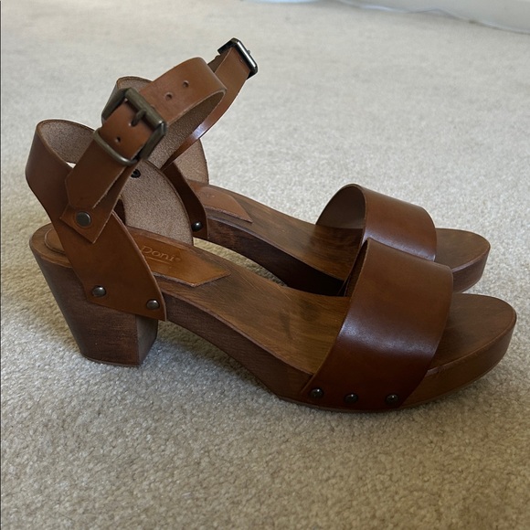 Mario Doni Shoes - Brown Leather Clog Women's Sandals